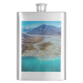 Tekapo-See und Südalpen, Neuseeland Flachmann (Vorderseite)