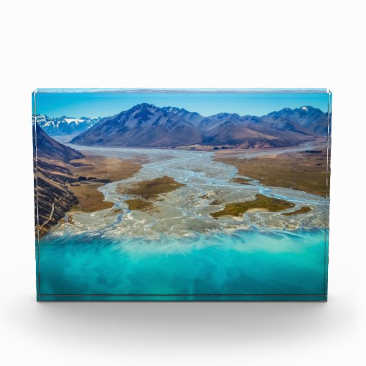 Tekapo-See und Südalpen, Neuseeland Fotoblock (Vorderseite)