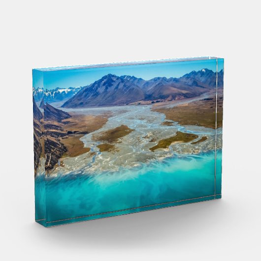 Tekapo-See und Südalpen, Neuseeland Fotoblock (Links)