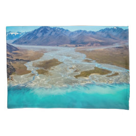Tekapo-See und Südalpen, Neuseeland Kissenbezug
