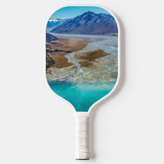 Tekapo-See und Südalpen, Neuseeland Pickleball Schläger (Vorderseite)