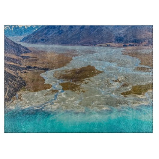 Tekapo-See und Südalpen, Neuseeland Schneidebrett (Vorderseite)