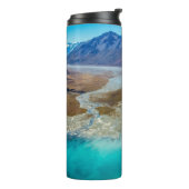 Tekapo-See und Südalpen, Neuseeland Thermosbecher (Nach links gedreht)