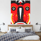 Teke Mask Leinwanddruck (Insitu (Schlafzimmer))