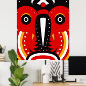 Teke Tribal Mask Poster (Heimbüro)