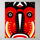 Teke Tribal Mask Poster (Vorne)