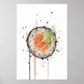 Tekkamaki Salmon Sushi Roll Poster (Vorne)