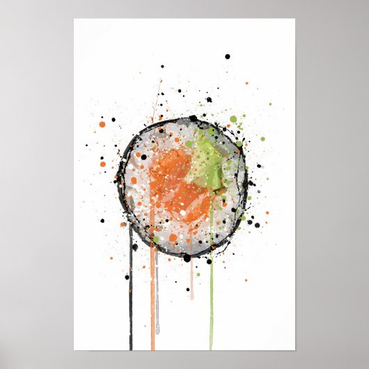 Tekkamaki Salmon Sushi Roll Poster (Vorne)