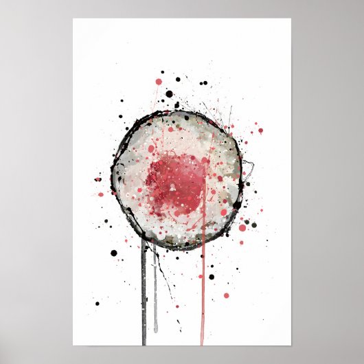 Tekkamaki Thunfisch-Sushi-Rolle Poster (Vorne)