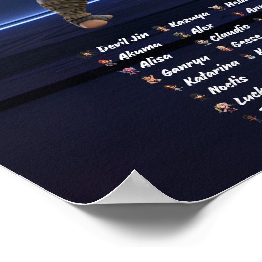 Tekken Chibi Characters Vertical Wall Poster (Ecke)