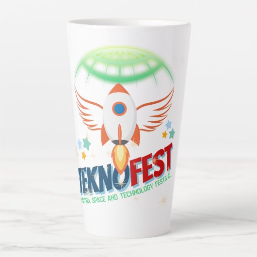TEKNOFEST-Raketentwürfe - Luftfahrt und Technologi Milchtasse (Vorderseite)