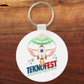 TEKNOFEST-Raketentwürfe - Luftfahrt und Technologi Schlüsselanhänger (Vorderseite)