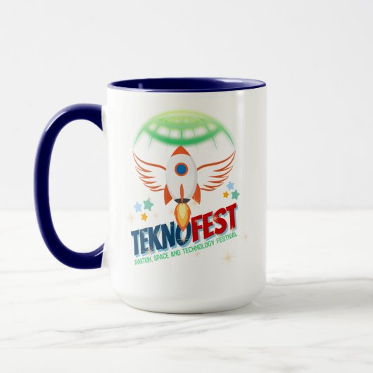TEKNOFEST-Raketentwürfe - Luftfahrt und Technologi Tasse (Links)
