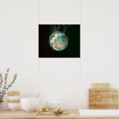 Tektone Platten des Planeten Erde Poster (Küche)