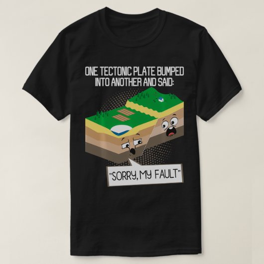 Tektonische Plattengeologie Geologie Erde Lehrer S T-Shirt (Design vorne)
