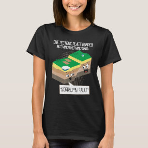 Tektonische Plattengeologie Geologie Erde Lehrer S T-Shirt
