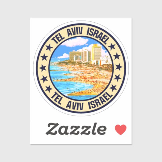 Tel Aviv Aufkleber (Blatt)