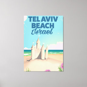 Tel Aviv Beach Israel Strandposter Leinwanddruck