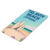 Tel Aviv Beach Israel Strandposter Magnet (Linke Seite)