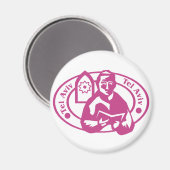 Tel Aviv Briefmarke Magnet (Vorderseite/Rückseite)