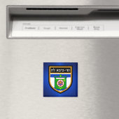 Tel Aviv Flag Magnet (In Situ (Geschirrspüler))