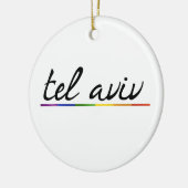 TEL AVIV GAY PRIDE - .PNG KERAMIK ORNAMENT (Links)