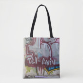 Tel Aviv Graffiti-Taschen-Tasche Tasche (Vorderseite)