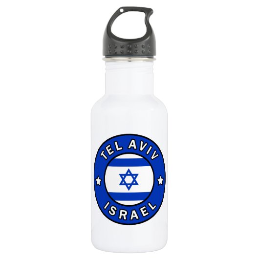 Tel Aviv Israel Edelstahlflasche (Vorderseite)