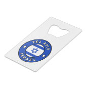 Tel Aviv Israel Geldbeutel Flaschenöffner (Vorderseite Schrägansicht)