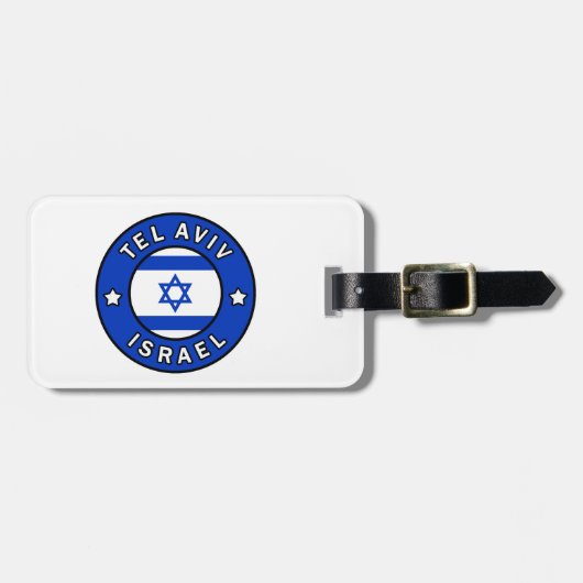 Tel Aviv Israel Gepäckanhänger (Vorderseite horizontal)