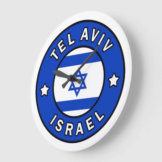 Tel Aviv Israel Große Wanduhr (Winkel)