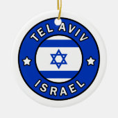Tel Aviv Israel Keramik Ornament (Vorne)