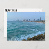 Tel Aviv, Israel-Küste Postkarte (Vorne/Hinten)
