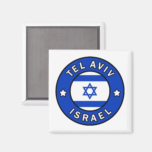Tel Aviv Israel Magnet (Vorderseite/Rückseite)
