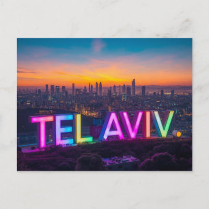 Tel Aviv Israel Postkarte