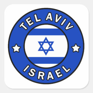 Tel Aviv Israel Quadratischer Aufkleber