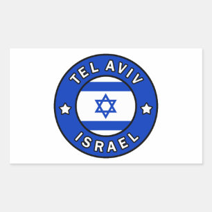 Tel Aviv Israel Rechteckiger Aufkleber