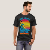 Tel Aviv Israel Retro Throwback Surf & Beach Souve T-Shirt (Vorne ganz)
