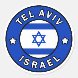 Tel Aviv Israel Runder Aufkleber