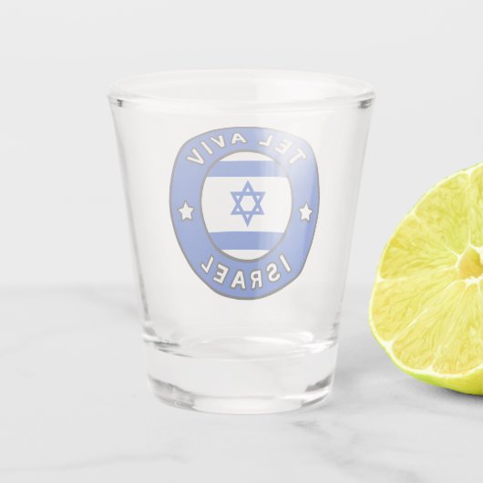 Tel Aviv Israel Schnapsglas (Rückseite)