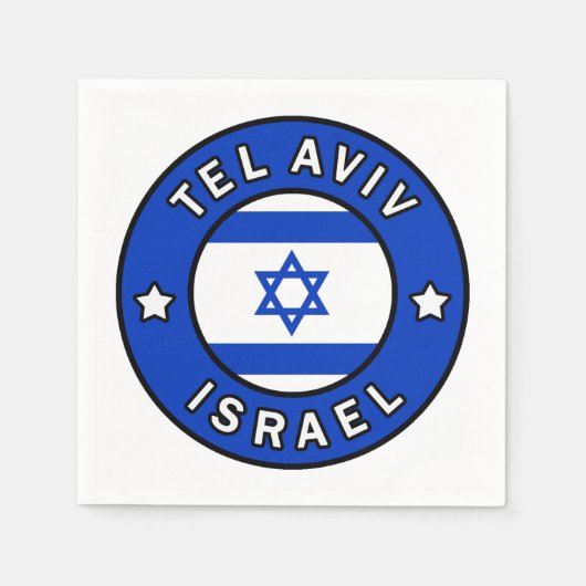 Tel Aviv Israel Serviette (Vorderseite)