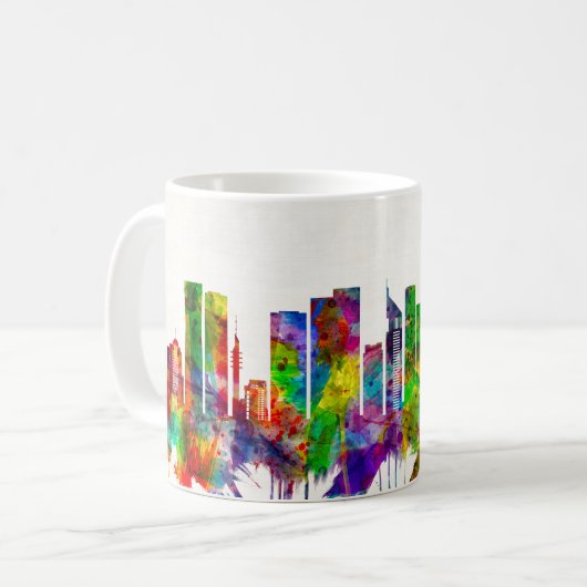 Tel Aviv Israel Skyline Kaffeetasse (Vorderseite Links)