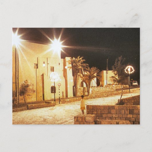 Tel aviv - Jaffa nachts Postkarte (Vorderseite)