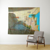 Tel Aviv Jaffo Old City Israel Reisen Ölgemälde Wandteppich (Beispiel (Horizontal))