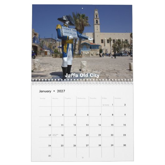 Tel Aviv-Kalender Kalender (Jan 2027)