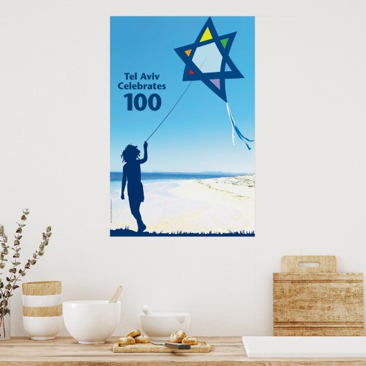 tel aviv kite 100 poster (Küche)