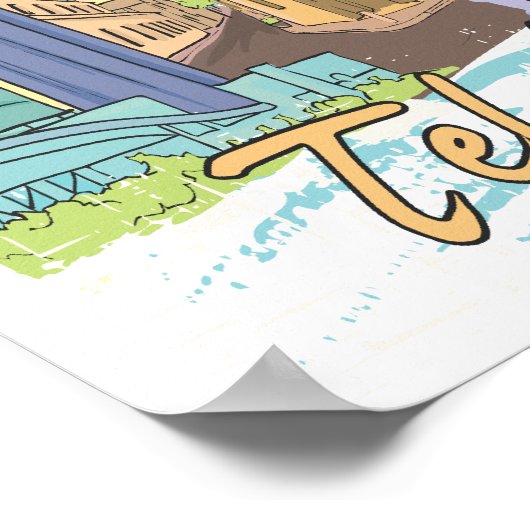 Tel Aviv Poster (Ecke)