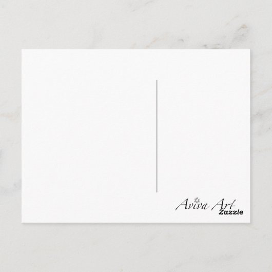 Tel Aviv Postkarte (Rückseite)