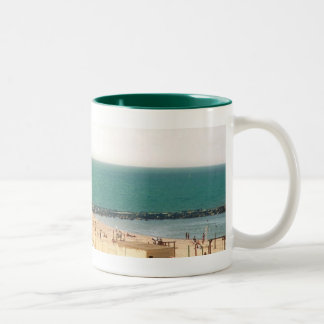 Tel Aviv Strand Zweifarbige Tasse