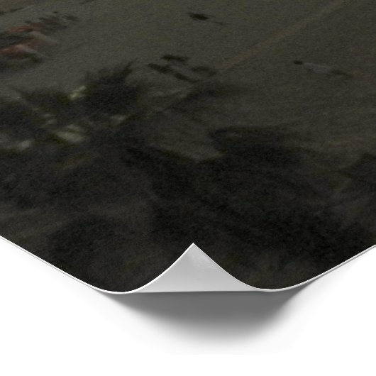 Tel Aviv Sunset Poster (Ecke)